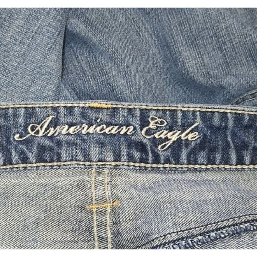 American Eagle Women's Size 8 Blue Boy Fit Jeans 28X26 - Picture 4 of 7